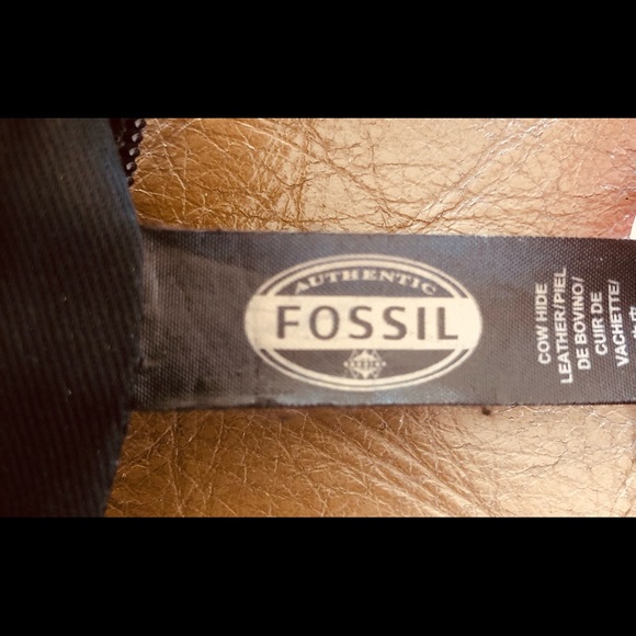 Fossil Crossbody Soft, Pebbled, Colour Block Leather Bag, GUC - Picture 3 of 14